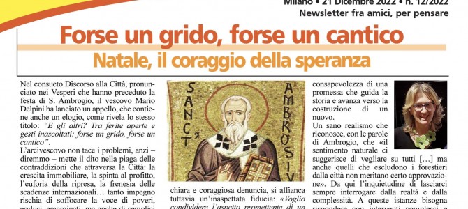 Il Sicomoro: protagonista il discorso del vescovo Delpini alla città