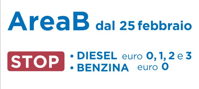 Area B. Lunedì 25 febbraio parte la ztl anti inquinamento.