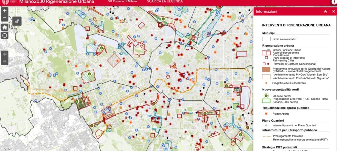 Rigenerazione urbana: una mappa interattiva con tutti gli interventi in corso a Milano