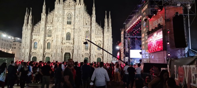 Milano terminato il deflusso dopo il concerto di Fedez e J-Ax in piazza Duomo