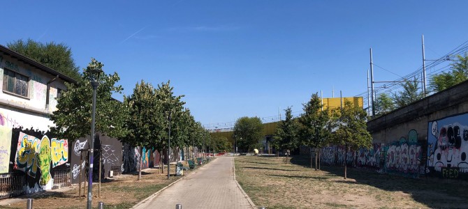 Intervento Polizia Locale in via Sammartini e nel giardino della Piccola Goccia in Martesana