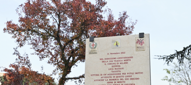 Inaugurata la targa in memoria del tassista Luca Massari
